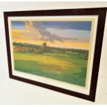 KENNETH REED FRSA Gleneagles Hotel From The King's Course, limited edition print, signed to the