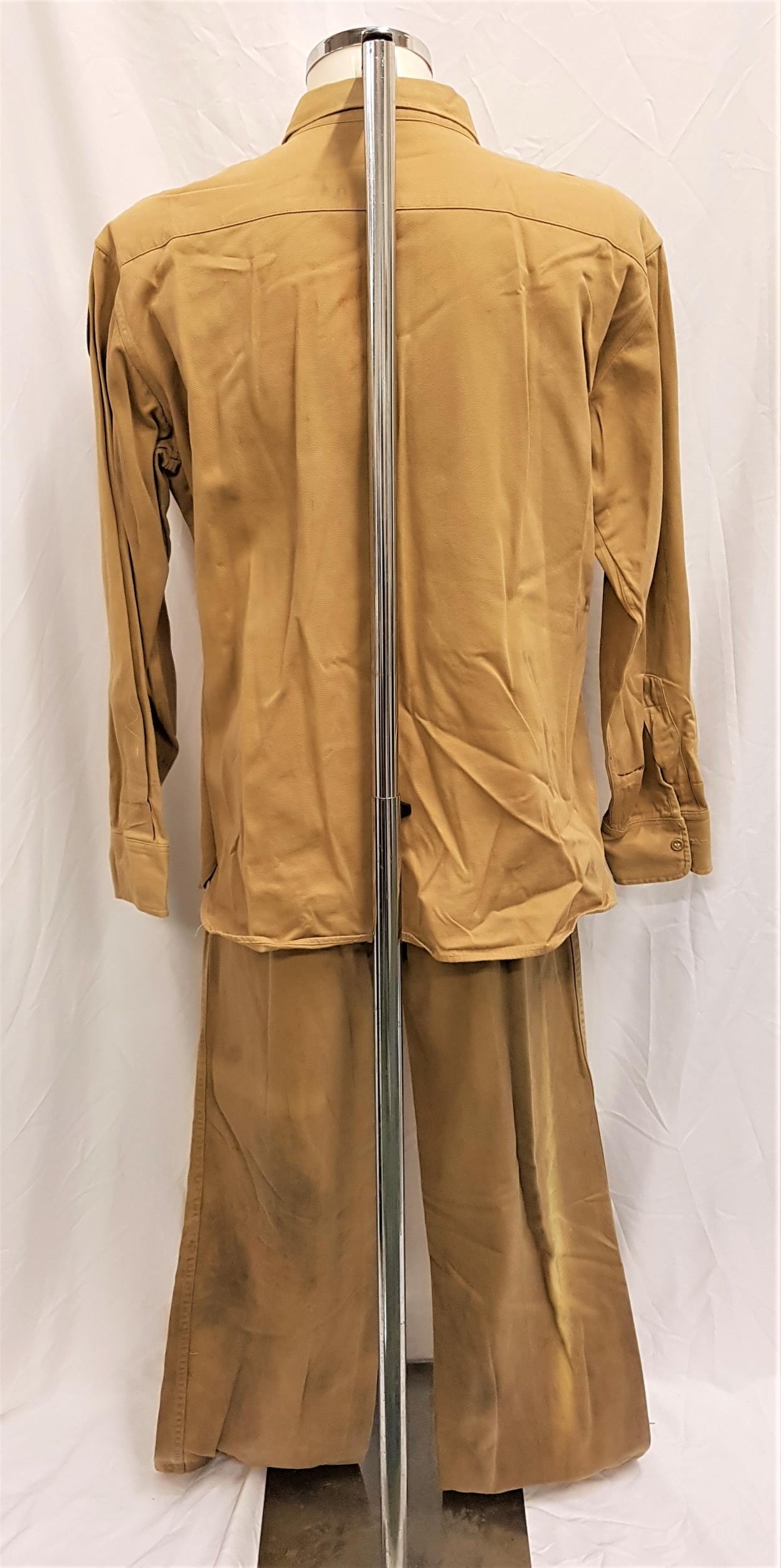 PEARL HARBOR (2001) - U.S. ARMY AIR CORP UNIFORM Gents dark beige military uniform, trousers 32 inch - Image 2 of 4