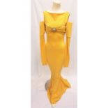 WHITNEY HOUSTON - GOLD EVENING GOWN the dress was worn by Whitney during her sold out 1999 World