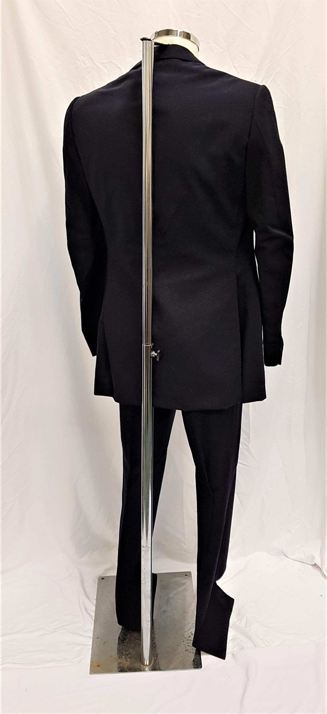 GEORGE HAMILTON - CUSTOM MADE NAVY BLUE SUIT the trousers with 34 inch inside leg and 33 inch waist, - Image 2 of 4
