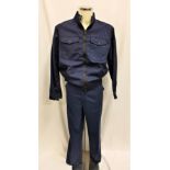 DREAMCATCHER (2003) - NAVY JACKET AND TROUSERS Navy blue canvas uniform with zip front jacket and