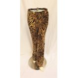 LORETTA SWIT - TIGER PRINT PANTS by ABS Evening by Allen Schwartz, with sequinned details to the
