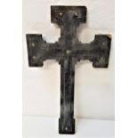 ELIZABETH (1998) - WOODEN CRUCIFIX with metallic painted stud detail, 43.3cm high. The film