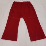 HOW THE GRINCH STOLE CHRISTMAS (2000) - 'WHO' RED VELVET PANTS of very large size, accompanied by