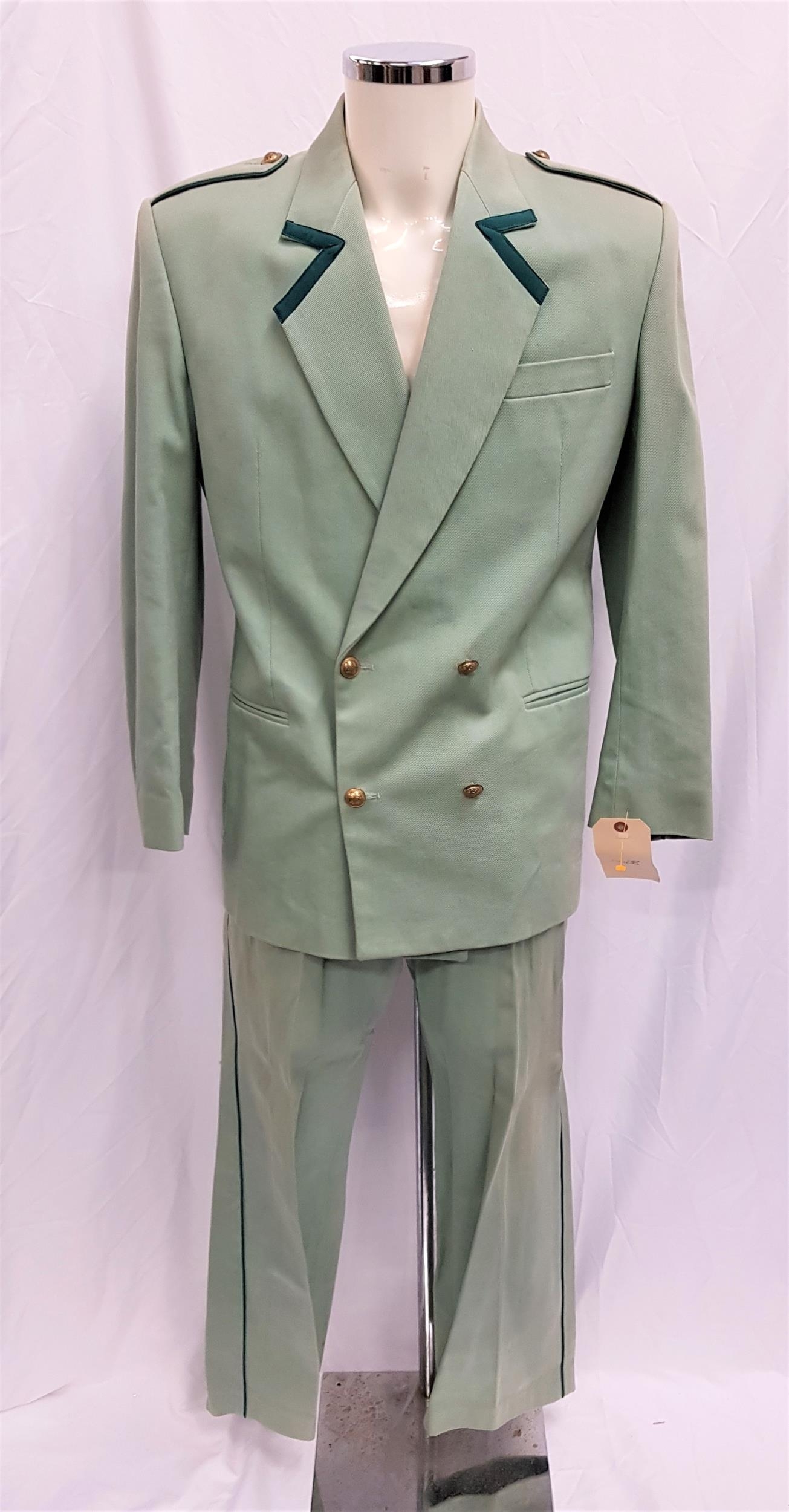 GHOST SHIP (2002) - TWO PIECE GREEN SUIT Gents mint green canvas uniform, the double breasted jacket