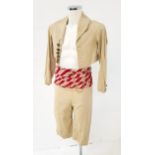 SCOTTISH BALLET - CARMEN - TRAVELLER the short cream taffeta jacket featuring brass buttons with