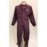 THE ADVENTURES OF ROCKY & BULLWINKLE (2000) - RBTV JUMPSUIT AND SHIRT Gents 100% cotton, purple died