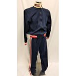 WITHOUT LIMITS (1998) - USA TWO PIECE ATHLETICS TRACKSUIT USA navy blue tracksuit with red and white