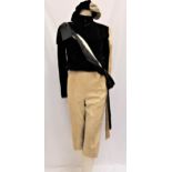 SCOTTISH BALLET - LA FETE ETRANGE - LETHBY the three piece costume comprising a black velvet short
