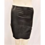 CHER - 'SYREN' BLACK RUBBER MINI SKIRT Accompanied by Star Wares Collectibles certificate of