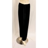 CHER - 'PAMELA BARISH' VELVET TROUSERS with elasticated waist. Accompanied by Star Wares