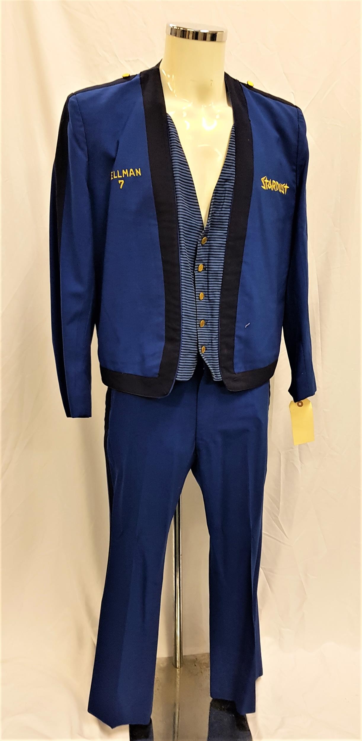 THE RAT PACK ERA HANDMADE STARDUST BELLHOP UNIFORM the royal blue bellhop uniform made by Apple+