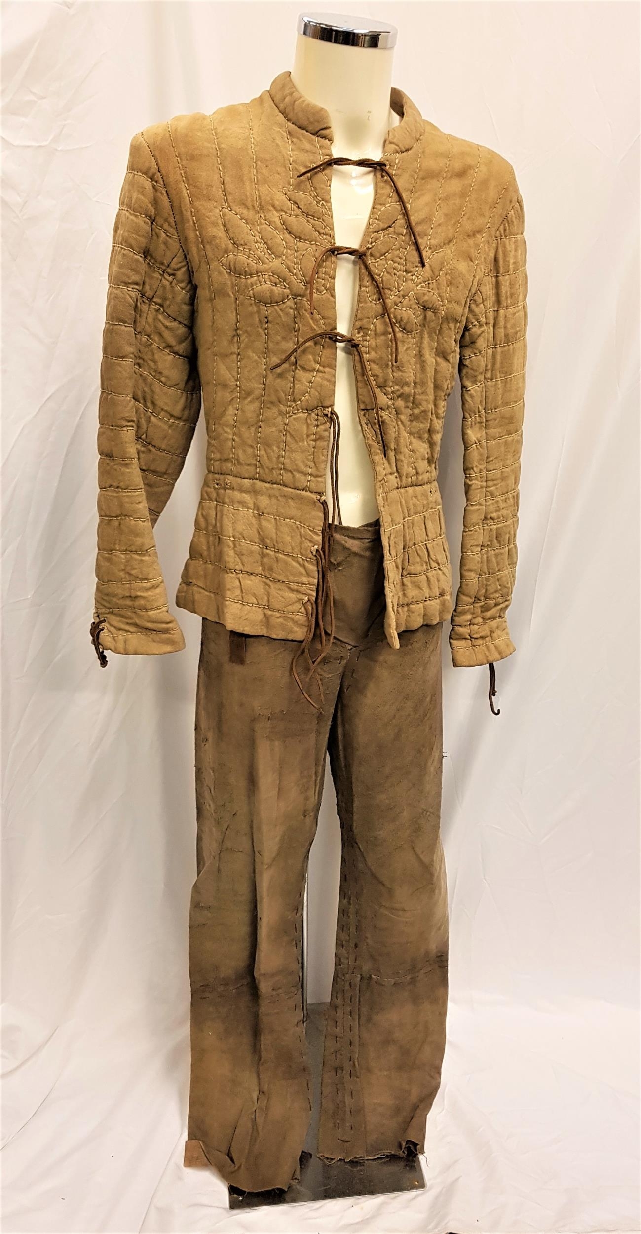 KINGDOM OF HEAVEN (2005) - BALIAN DE IBELIN'S HANDMADE 6 PIECE OUTFIT INCLUDING SHOES - PLAYED BY