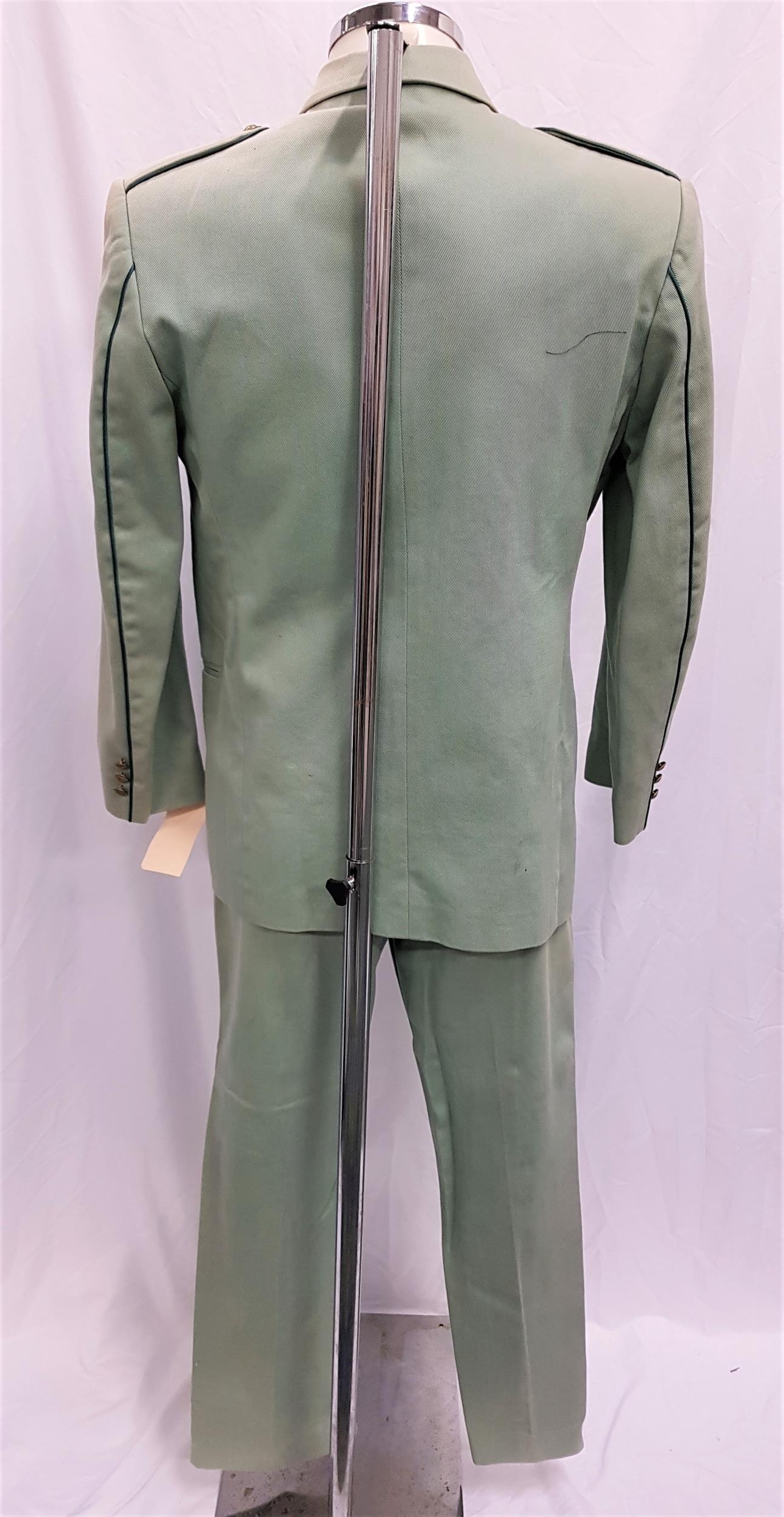 GHOST SHIP (2002) - TWO PIECE GREEN SUIT Gents mint green canvas uniform, the double breasted jacket - Image 2 of 4