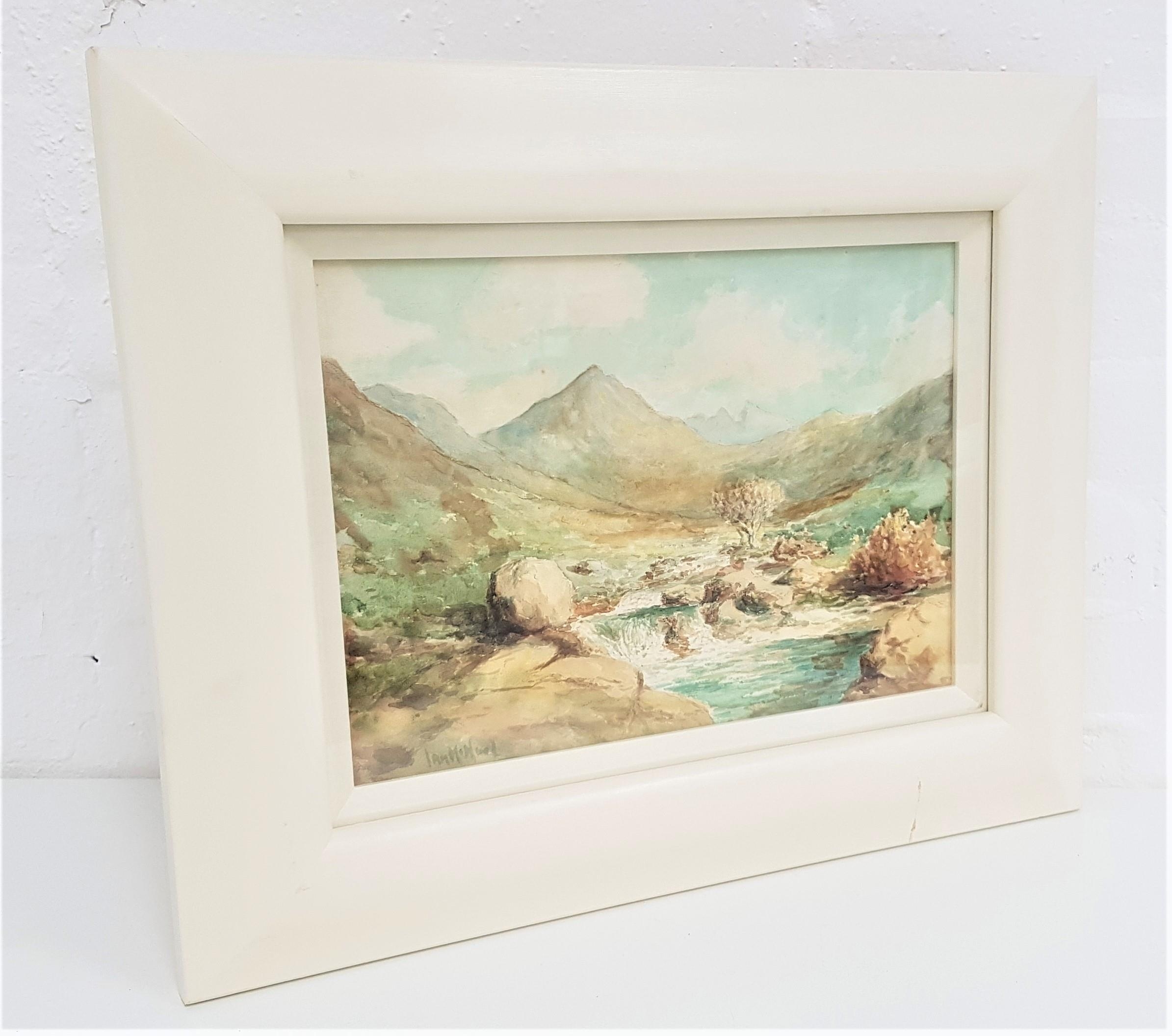 IAN MCNICOL Highland burn, watercolour, signed, 25.5cm x 36.5cm