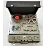 FERROGRAPH REEL TO REEL RECORDER series six, with a microphone, and contained in a hard shell case