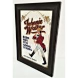 JOHNNIE WALKER ADVERTISING MIRROR with the legend 'Born 1820, Still Going Strong', 51cm high