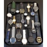 SELECTION OF LADIES AND GENTLEMEN'S WRISTWATCHES including Emporio Armani, Casio, Fossil, Guess,