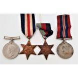 UNNAMED WWII MEDALS The Defence Medal 1939-1945, War Medal with ribbon, The France And Germany