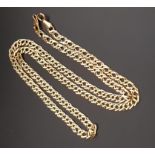 NINE CARAT GOLD FANCY CURB LINK NECK CHAIN 46cm long and approximately 7.6 grams