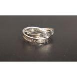 TIFFANY & CO. SILVER INTERLOCKING CIRCLES RING from the Tiffany 1837 collection, ring size L