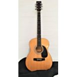 ELEVATION ACCOUSTIC GUITAR model W-100-N-A, with a soft shell case