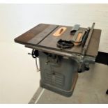 TAUCO UNISAW BENCH TABLE SAW circa 1948, imported and supplied by John Wilkinson in Edinburgh,