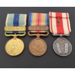 THREE JAPANESE WAR MEDALS including The 1937-45 China Incident War Medal, 1904/1905 Russo-Japanese
