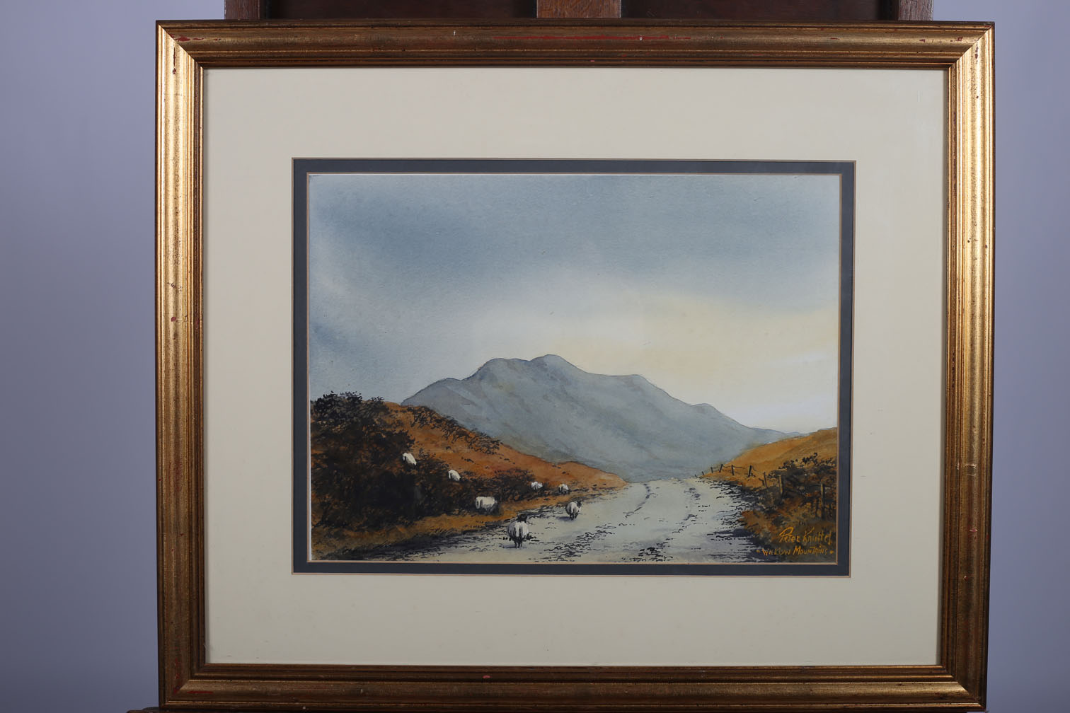PETER KNUTTEL WICKLOW MOUNTAINS a watercolour signed and inscribed lower right 27cm x 37cm - Image 3 of 3