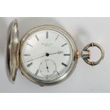 Swiss silver- and gold-cased pocket watch