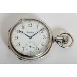 Early 20th century silver cased pocket watch by Rockford Watch Company.