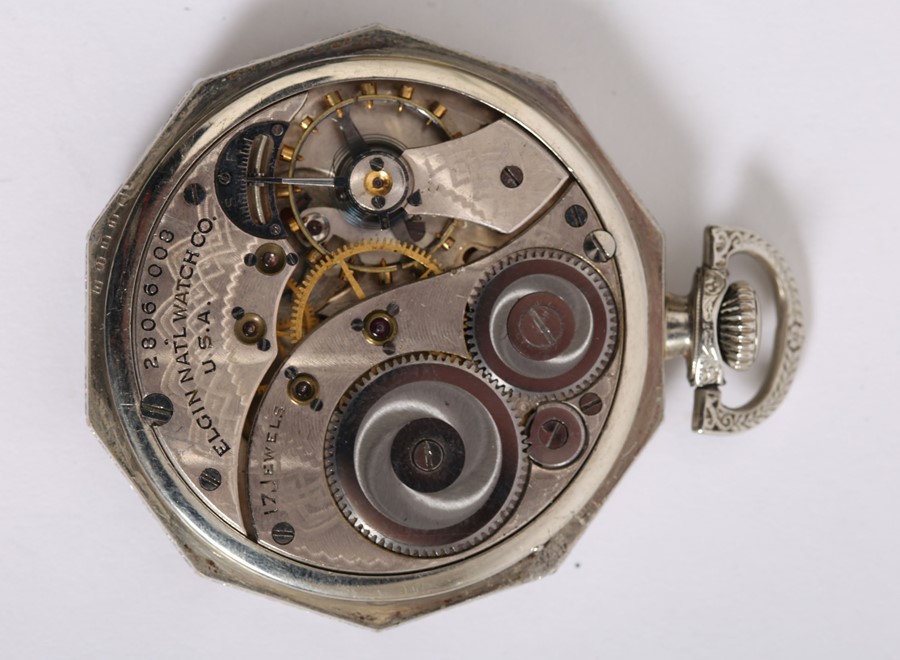 1920s open face pocket watch by Elgin. - Image 3 of 4