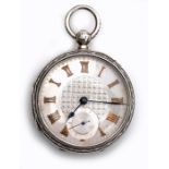 Edwardian silver pocket watch by John Forrest Chronometer Makers to The Admiralty