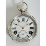 1880s silver-cased Swiss pocket watch