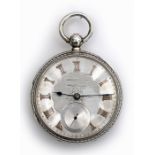 Victorian silver pocket watch by John Forrest