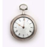 George III Irish fusee pocket watch by William Ross, Cork.