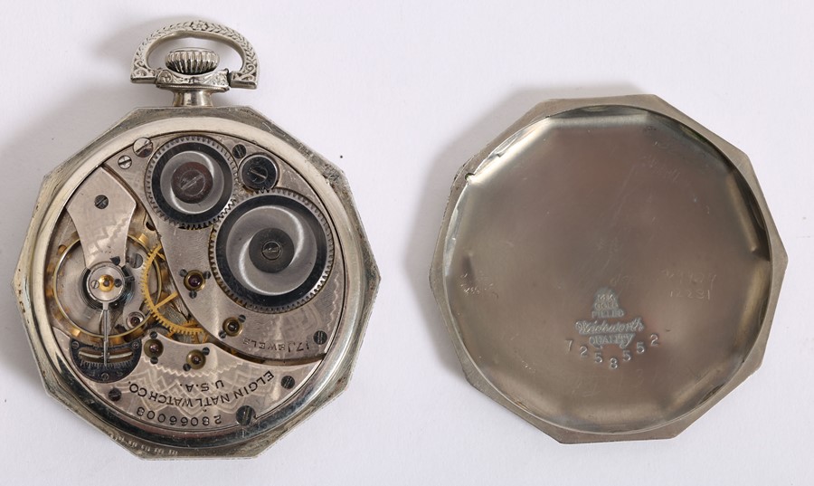 1920s open face pocket watch by Elgin. - Image 4 of 4