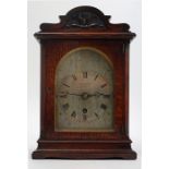A Victorian, fusee, timepiece, bracket clock, by J.W. Benson, London.