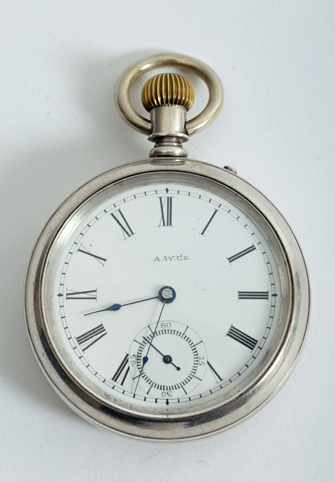 Late 19th century pin-set pocket watch