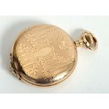 1910s gilt cased lady's pocket watch by Elgin.