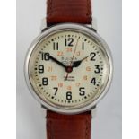 A Bulova Watch Co. Inc., Accutron, railroad approved man's wrist watch, 1966