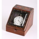 A Beaux Arts inlaid tulipwood watch stand.
