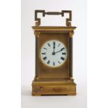 An Edwardian giant carriage clock.