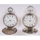 Two 1850s Appleton Tracy & Co. pocket watches with sequential serial numbers.