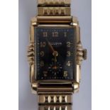 A Bulova Watch Co. Inc., 1953, 15 jewels, man's wrist watch.