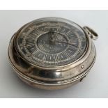 George II Irish fusee pocket watch by Thomas Coote, Dublin.