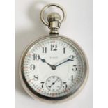 1890s silver-cased pocket watch by Elgin