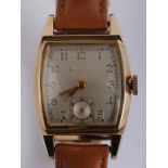 Bulova Watch Co. Inc., 15 jewels, 1940s, man's wrist watch.