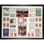 A collection of autographs of team members from the 1966 England World Cup winning team.