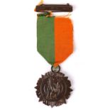 1916 Rising Service Medal. With ribbon and clasp, in box of issue.